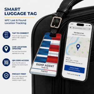 American Airlines Luggage Tag – Tail Design Smart Tag