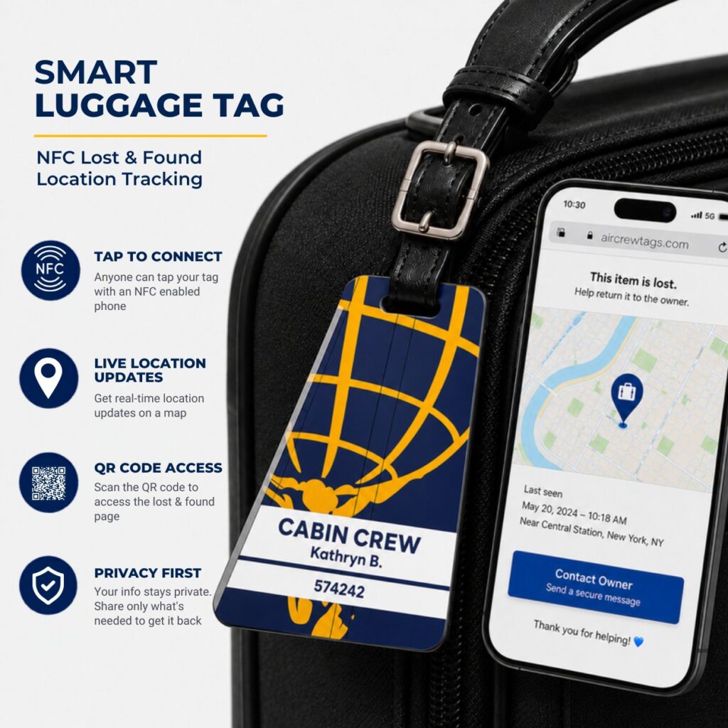 Atlas Air Luggage Tag – Tail Design Smart Tag