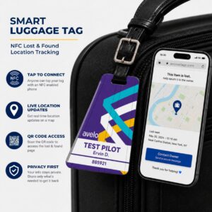 Avelo Airlines Luggage Tag – Tail Design Smart Tag