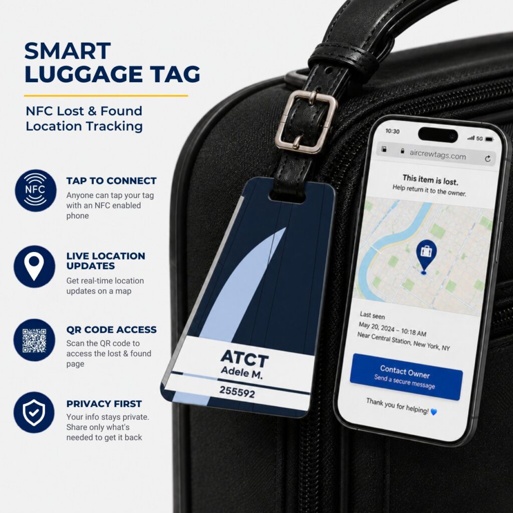 Breeze Airways Luggage Tag – Tail Design Smart Tag