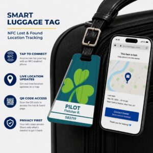 Aer Lingus Luggage Tag – Tail Design Smart Tag