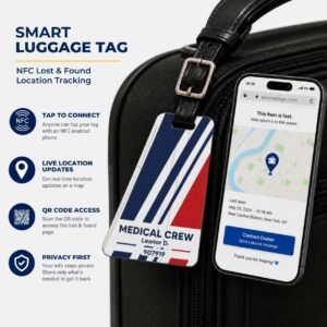 Air France Luggage Tag – Tail Design Smart Tag
