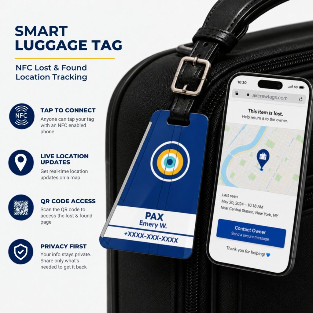 Air Sweden Luggage Tag – Tail Design Smart Tag