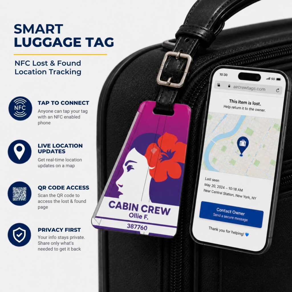 Hawaiian Airlines Luggage Tag – Tail Design Smart Tag