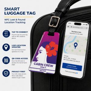 Hawaiian Airlines Luggage Tag – Tail Design Smart Tag