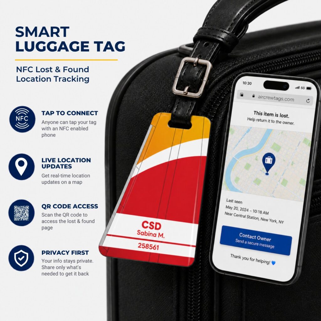 Iberia Luggage Tag – Tail Design Smart Tag