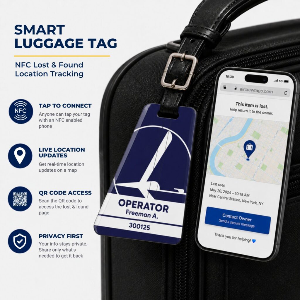 LOT Polish Airlines Luggage Tag – Tail Design Smart Tag