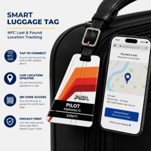 PSA Airlines Luggage Tag – Tail Design Smart Tag