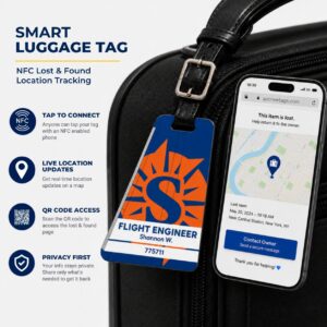 Sun Country Airlines Luggage Tag – Tail Design Smart Tag