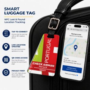 TAP Air Portugal Luggage Tag – Tail Design Smart Tag